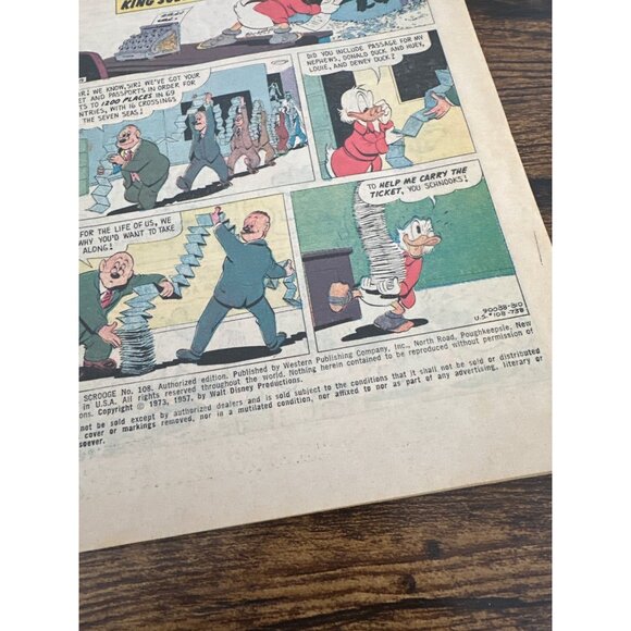 Walt Disney Uncle Scrooge Comic The Mines Of King Solomon #108 Bagged Boarded - Picture 6 of 6